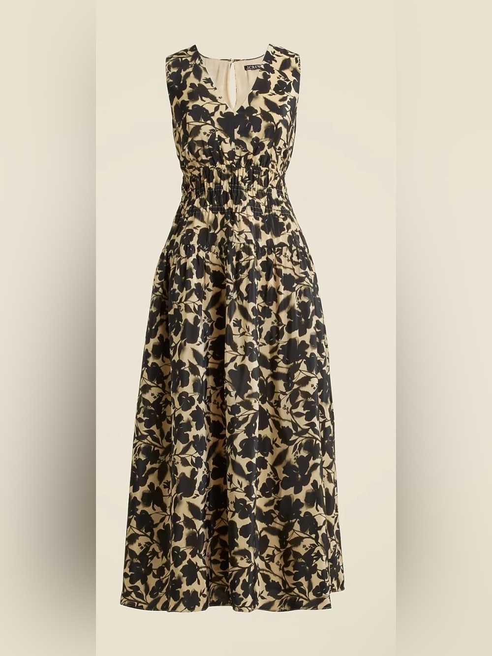 NEW: J.Crew Hyacinth V-neck dress in crepe de chine | Size Medium Tall